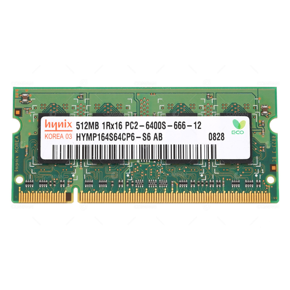 HYMP164S64CP6-S6  HYNIX MEMORY 512MB 1RX16 PC2 6400 DDR2 800 200PIN FOR LAPTOPS